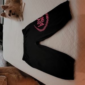 Calf length sweat pants